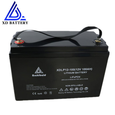 بسته باتری چرخه عمیق 100 ساعت 12 ولت Lifepo4 برای موتورخانه‌های RV باتری‌های 12 ولتی لیتیوم کاروان