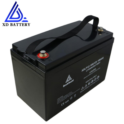 باتری 12 ولت Lifepo4 باتری های لیتیومی 100AH ​​برای موتورخانه ها باتری یون لیتیوم کاروان